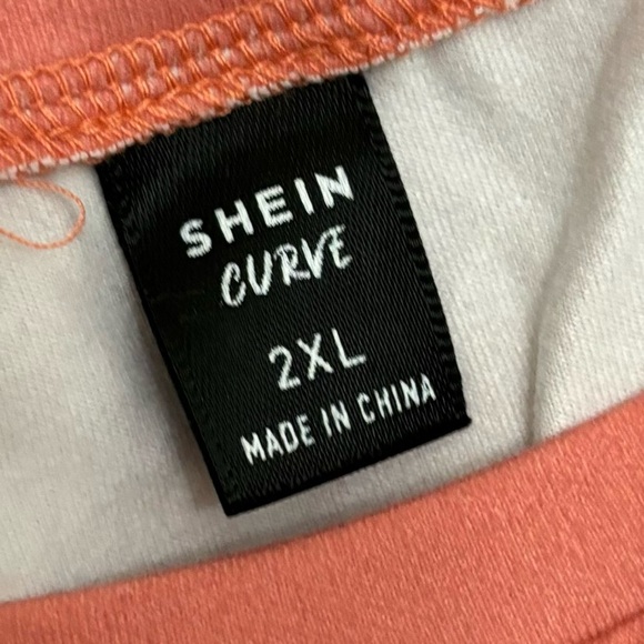 SHEIN Curve Nashville Music City Coral Oversized Tee Women’s Size 2X - Picture 5 of 6